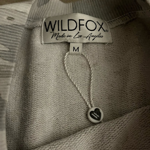 WILFOX 🦊 2 piece SET! Sweatshirt M, sweatpants L! So cute gray camo VEUC! $180! - Picture 10 of 13